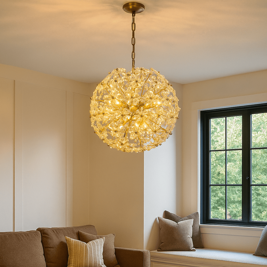 Lights  -  Vellum Chandelier Bronze HL-0169  -  60313000