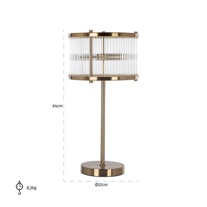 Lights  -  Loiza Table Lamp - Brushed Gold  -  60313006