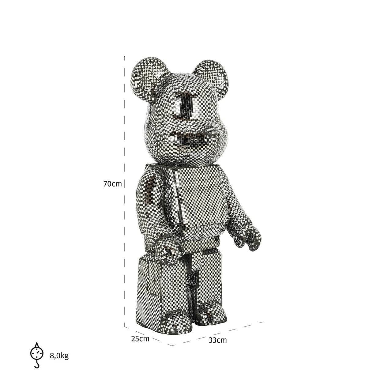 Homeware  -  Decorative Silver Bear - Small  -  60313011