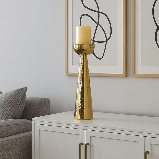 Homeware  -  Etoile Gold Candle Holder - Large  -  60313025