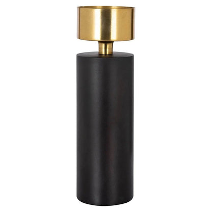 Homeware  -  Castellan Black & Gold Candle Holder - Big  -  60313029