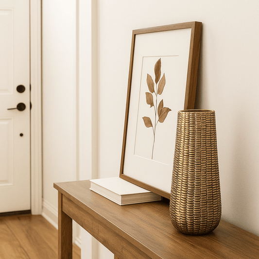 Homeware  -  Marquesa Brushed Gold Vase - Small  -  60313034