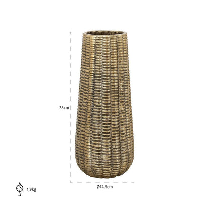 Homeware  -  Marquesa Brushed Gold Vase - Small  -  60313034