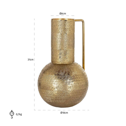 Homeware  -  Valoure Gold Vase - Small  -  60313038