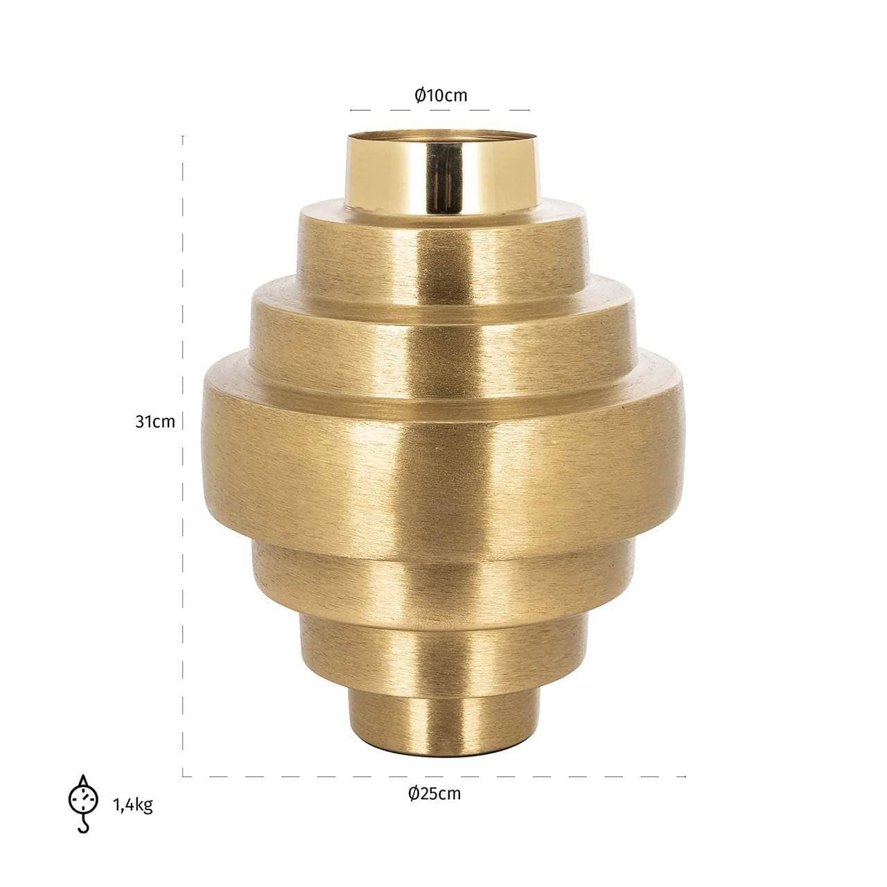 Homeware  -  Akelei Vase - Gold  -  60313042