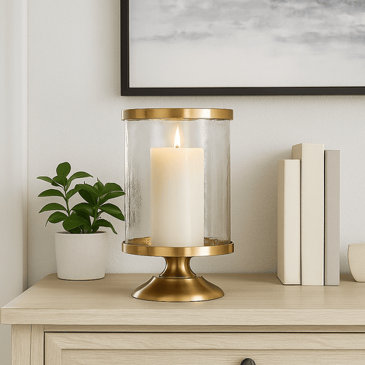 Homeware  -  Cavarie Hurricane Candle Holder - Gold  -  60313046
