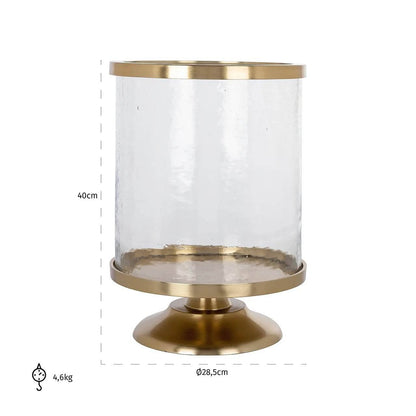 Homeware  -  Cavarie Hurricane Candle Holder - Gold  -  60313046