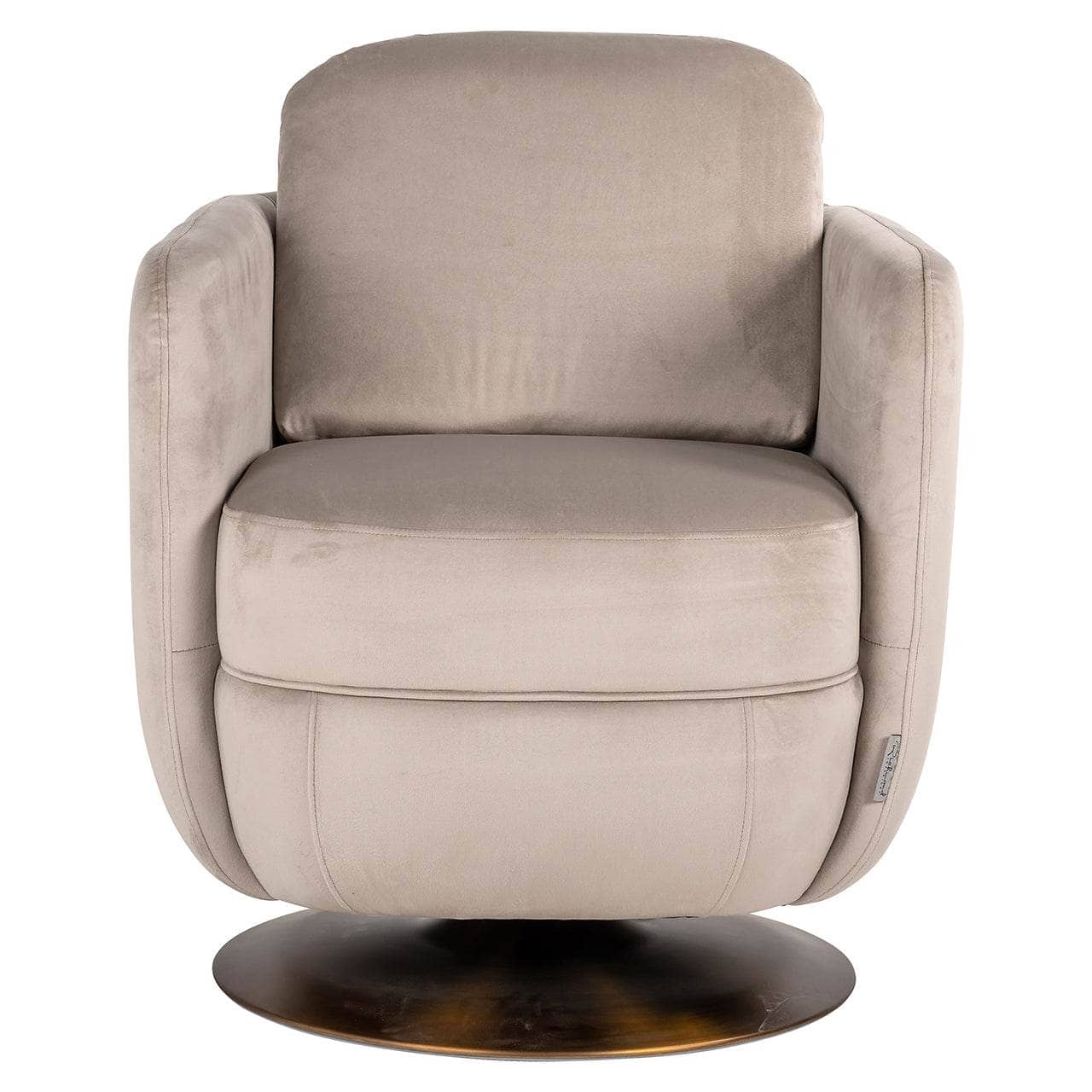 Furniture  -  Sebastian Swivel Lounge Chair - Khaki  -  60313052