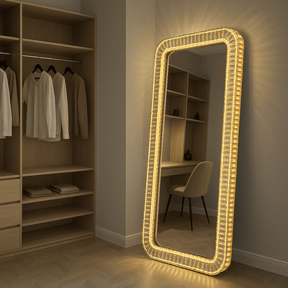 Mirrors  -  Kahlo Crystal Illuminated Mirror  -  60313055