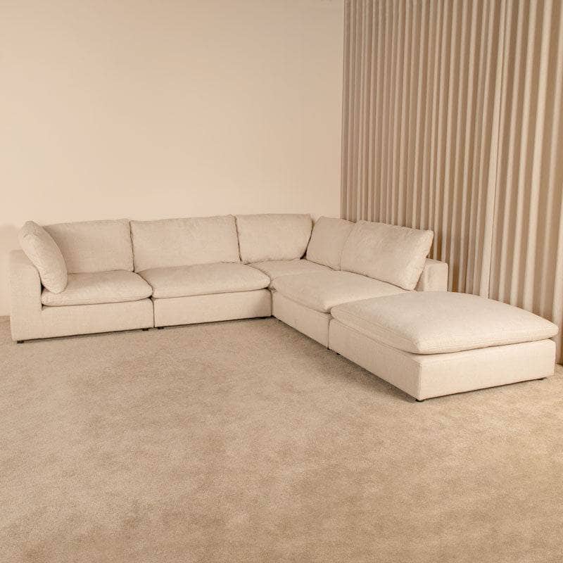 Furniture  -  California Chaise Corner Sofa - Beige  -  60313061