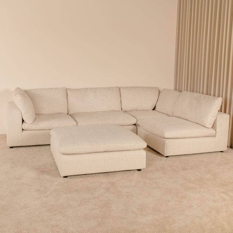 Furniture  -  California Chaise Corner Sofa - Beige  -  60313061