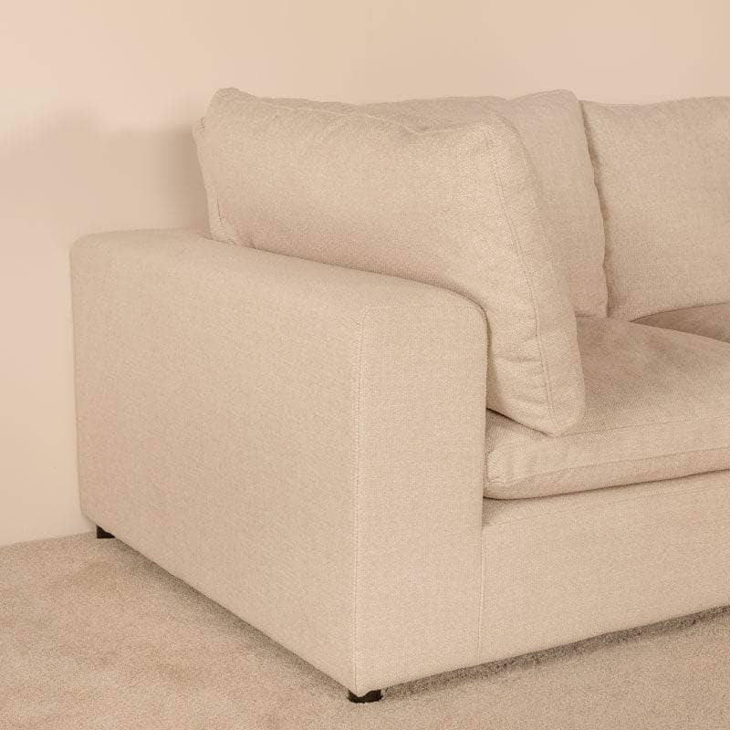 Furniture  -  California Chaise Corner Sofa - Beige  -  60313061