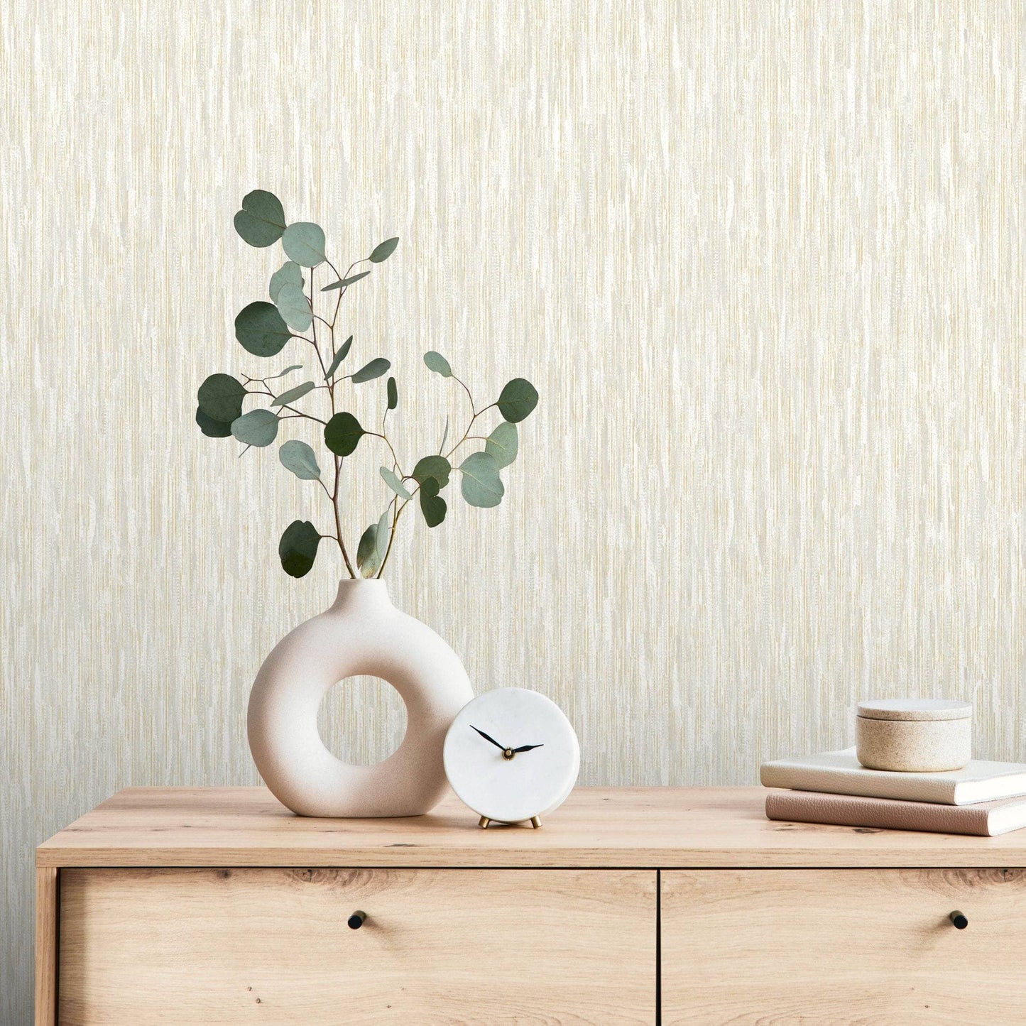 Wallpaper  -  Rasch Rosalie Texture Cream Wallpaper - 260848  -  60345232