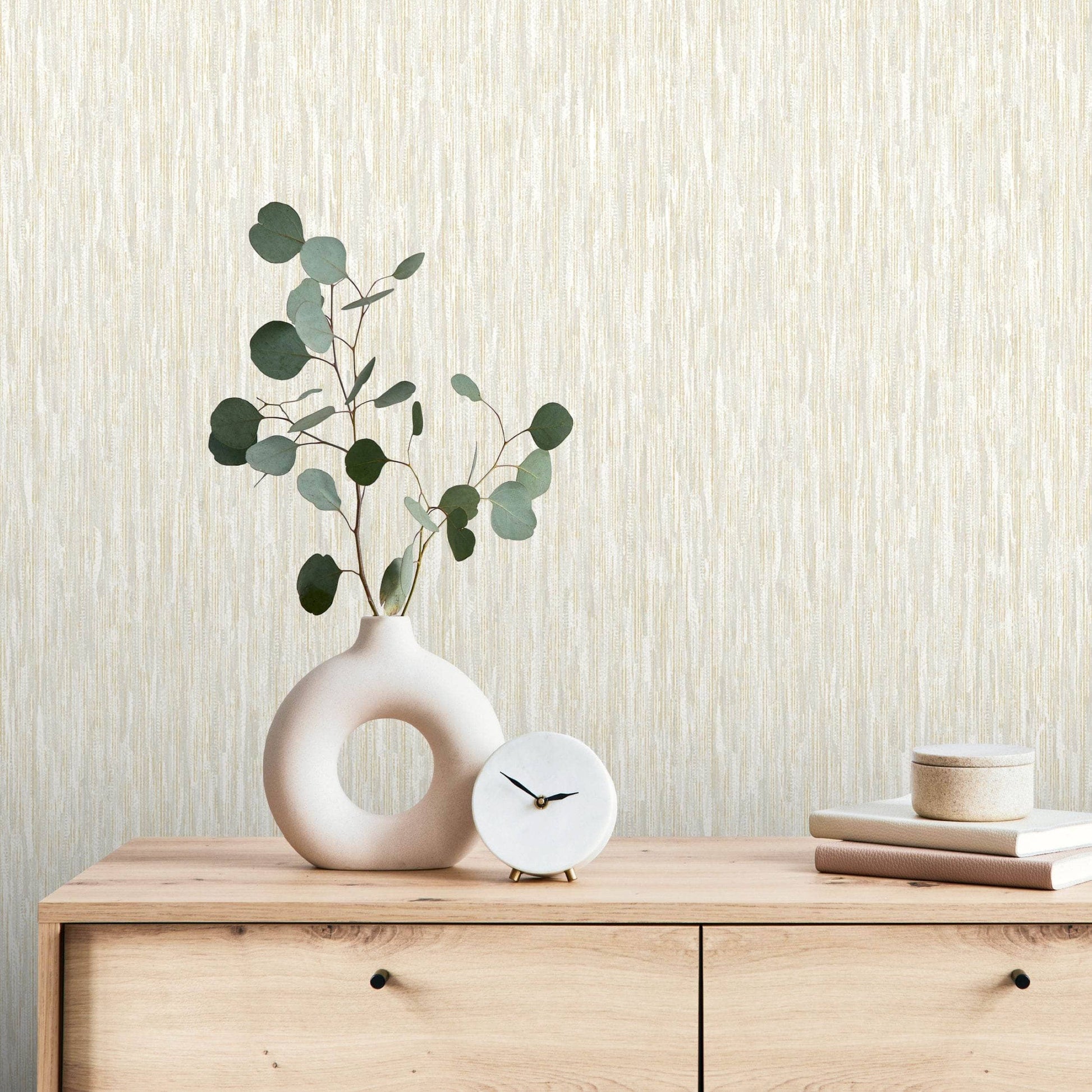 Wallpaper  -  Rasch Rosalie Texture Cream Wallpaper - 260848  -  60345232