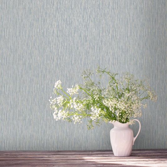 Wallpaper  -  Rasch B65 Rosalie Texture Blue Wallpaper - 260841  -  60345236