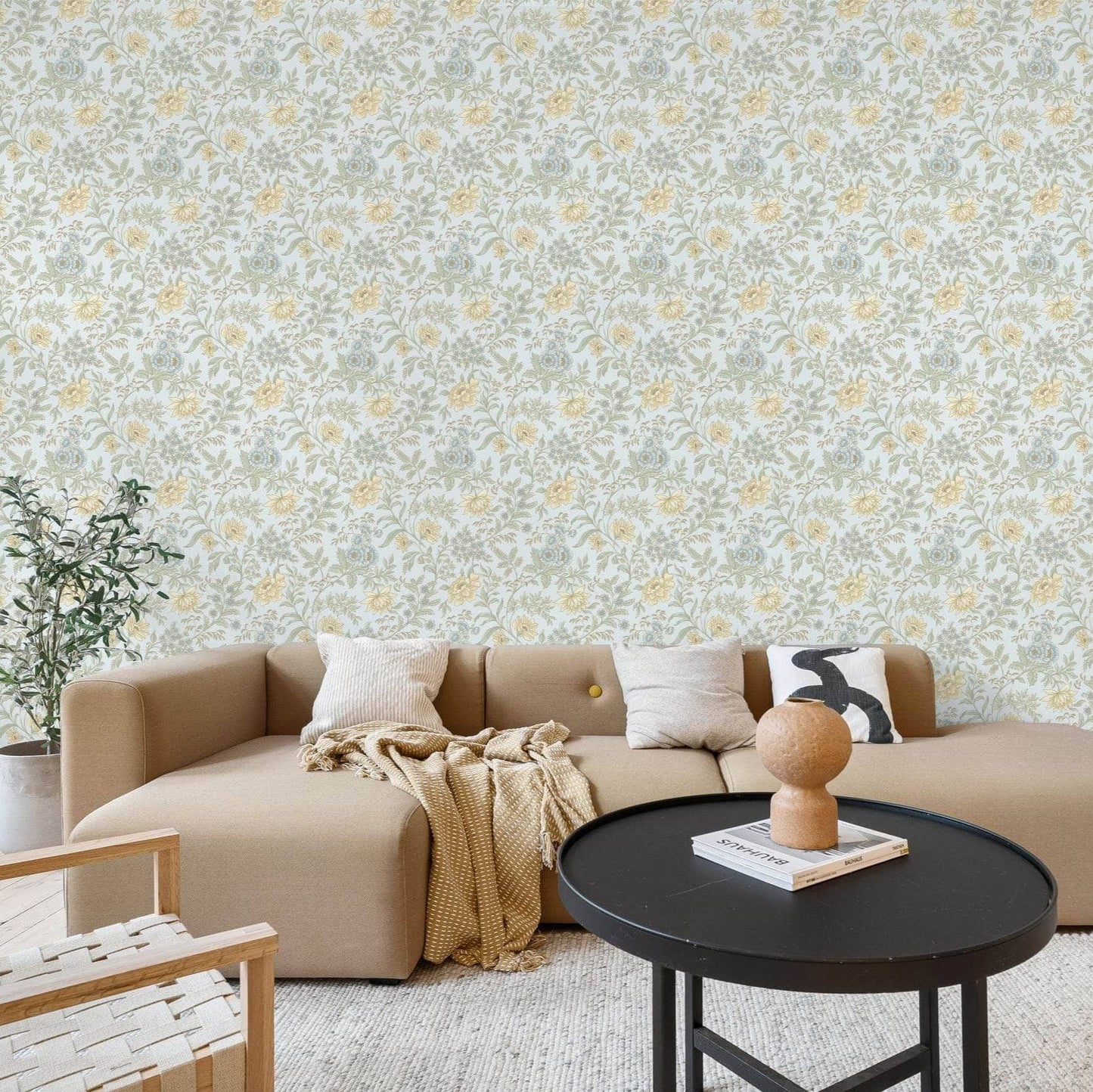 Wallpaper  -  Rasch Garden Muse Sky Blue Wallpaper - 100005  -  60345240