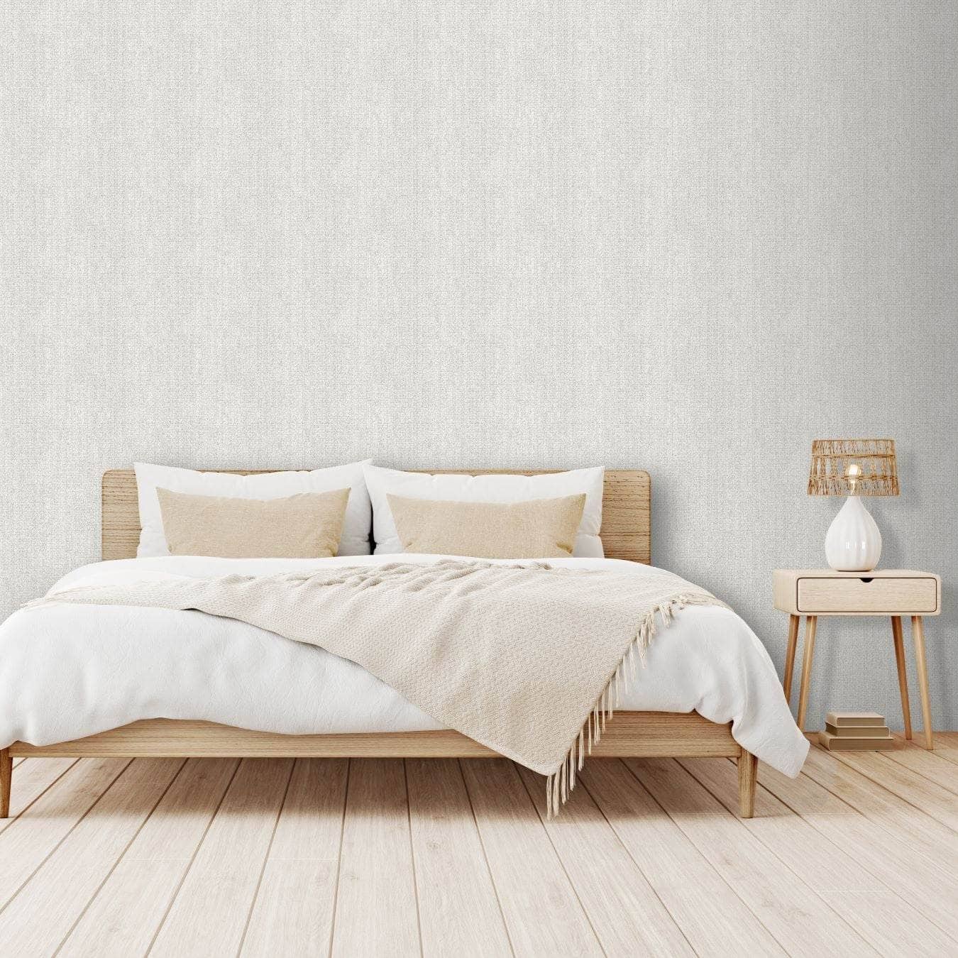 Wallpaper  -  Design I.D Basket Weave Off White Wallpaper - SA524091  -  60345277