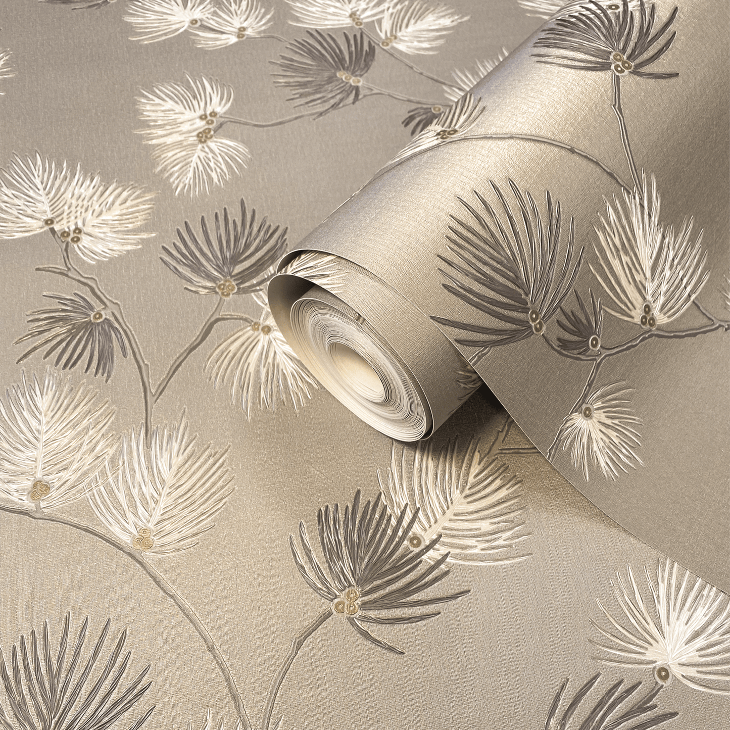 Wallpaper  -  Belgravia B09 Valentino Pine Soft Mocha Wallpaper - 1934  -  60345297