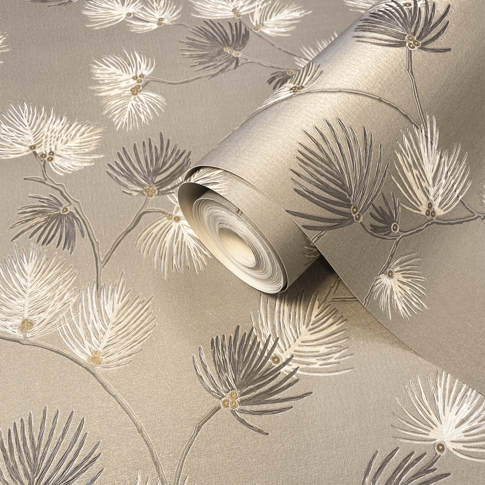 Wallpaper  -  Belgravia B09 Valentino Pine Soft Mocha Wallpaper - 1934  -  60345297
