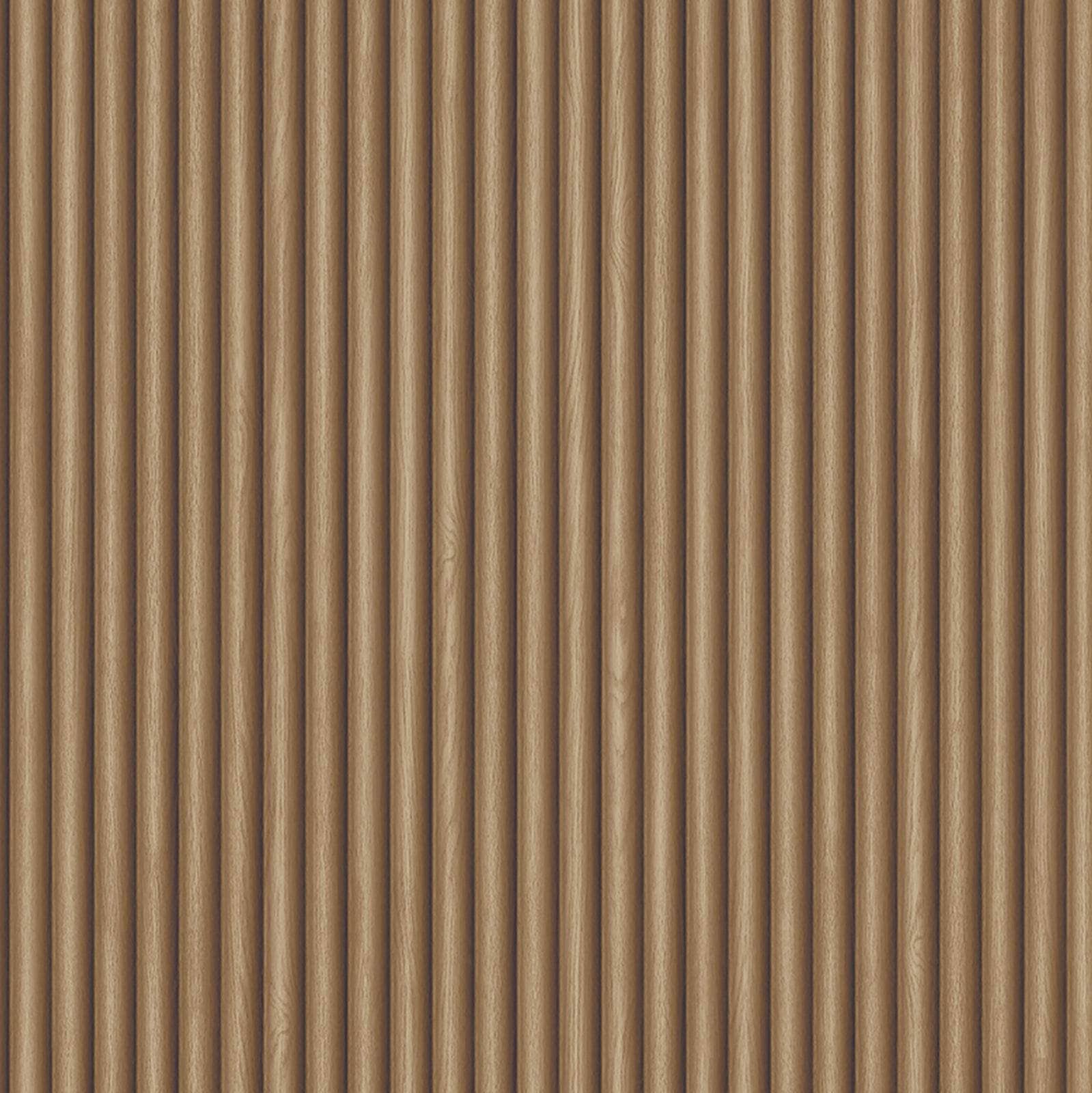 Wallpaper  -  Belgravia B78 Misaki Ribbed Wood Brown Wallpaper - 2323  -  60345305
