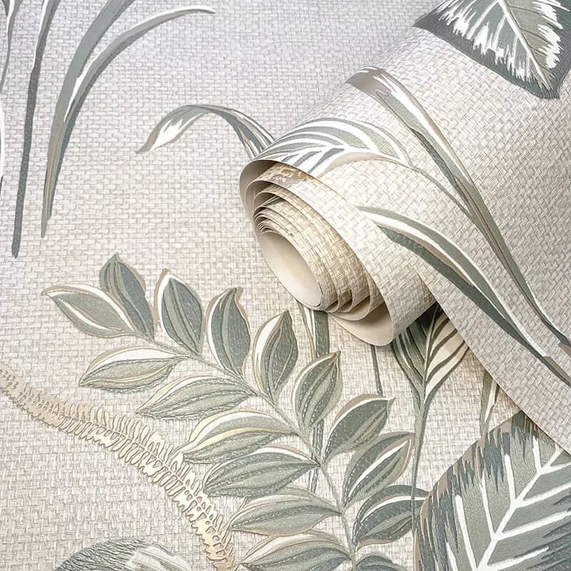 Wallpaper  -  Belgravia B08 Palma Leaf Sage & Champagne Wallpaper - 9010  -  60345313