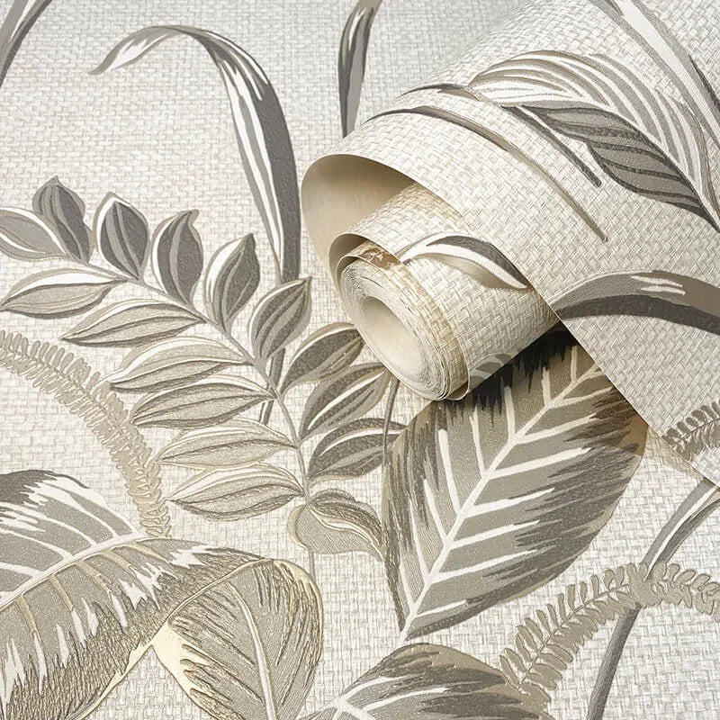 Wallpaper  -  Belgravia B08 Palma Leaf Mocha & Champagne Wallpaper - 9009  -  60345315