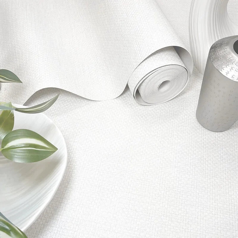 Wallpaper  -  Belgravia Palma Texture White Wallpaper - 9014  -  60345323