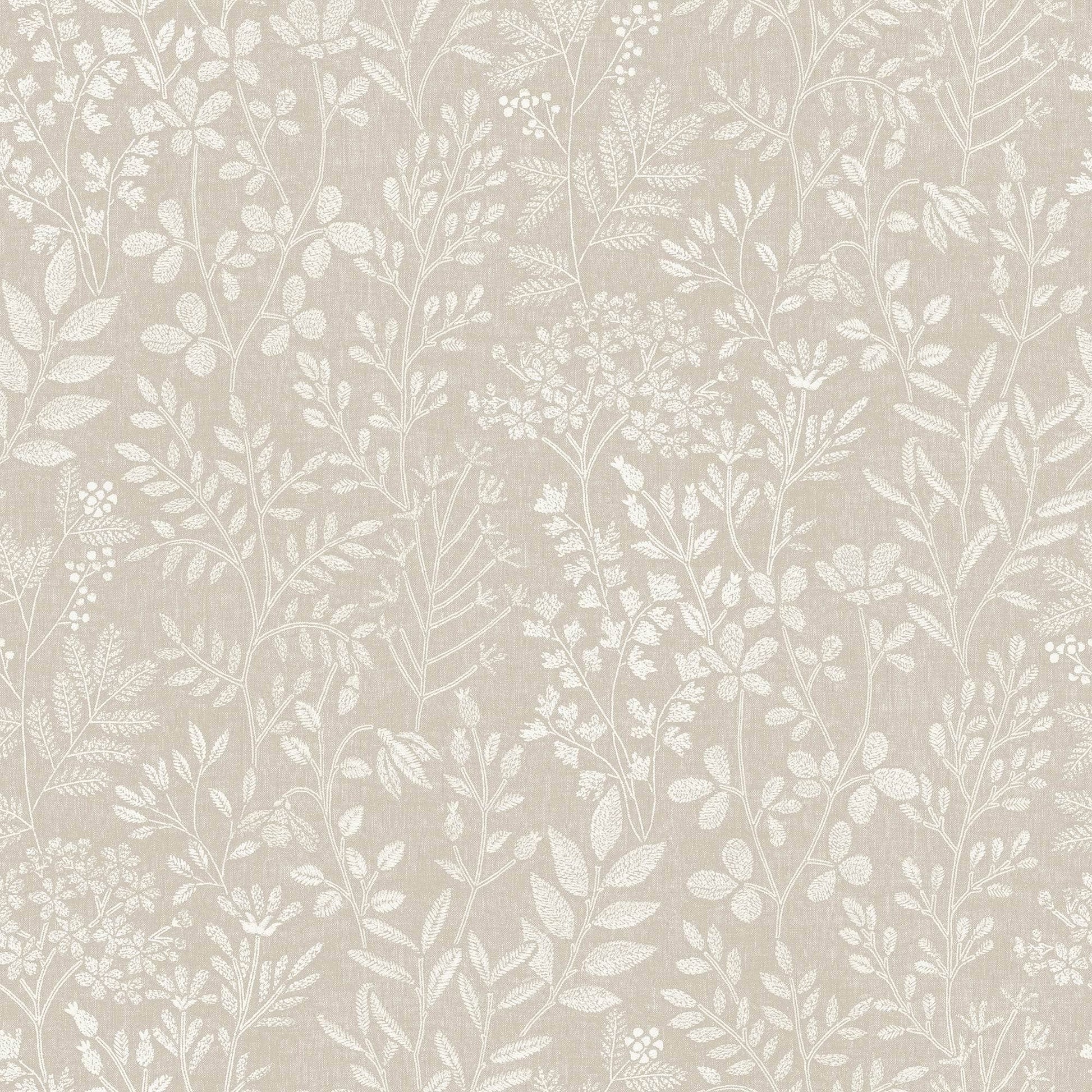 Wallpaper  -  Grandeco B44 Karuna Stitched Organic Taupe Wallpaper - 205002  -  60345327