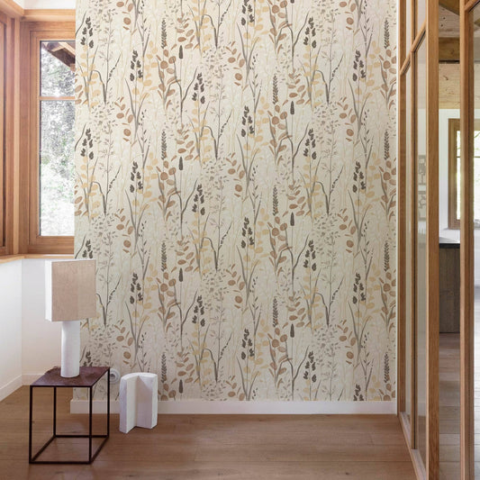 Wallpaper  -  Grandeco B44 Karuna Galia Neutral Wallpaper - A76203  -  60345331