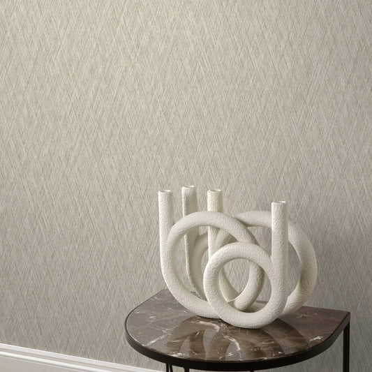 Wallpaper  -  Grandeco B24 Safia Neutral Wallpaper - VE1004  -  60369702