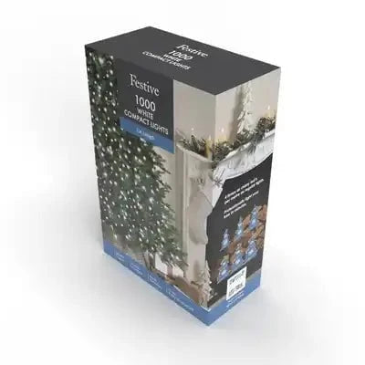 Christmas  -  1000 Compact Christmas Tree Lights - White  -  60369725