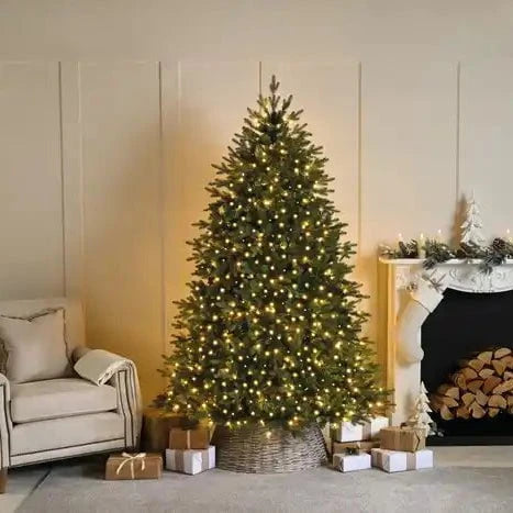 Christmas  -  1000 Compact Christmas Tree Lights Clear Cable - Warm White  -  60369727