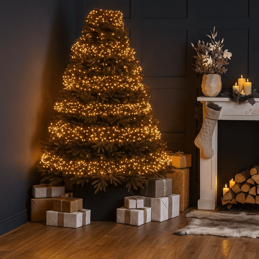 Christmas  -  750 Multifunction Cluster Christmas Tree Lights - Warm White  -  60369728