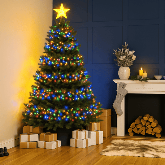 Lights  -  1000 Multifunction Cluster Christmas Tree Lights - Multicolour  -  60369757