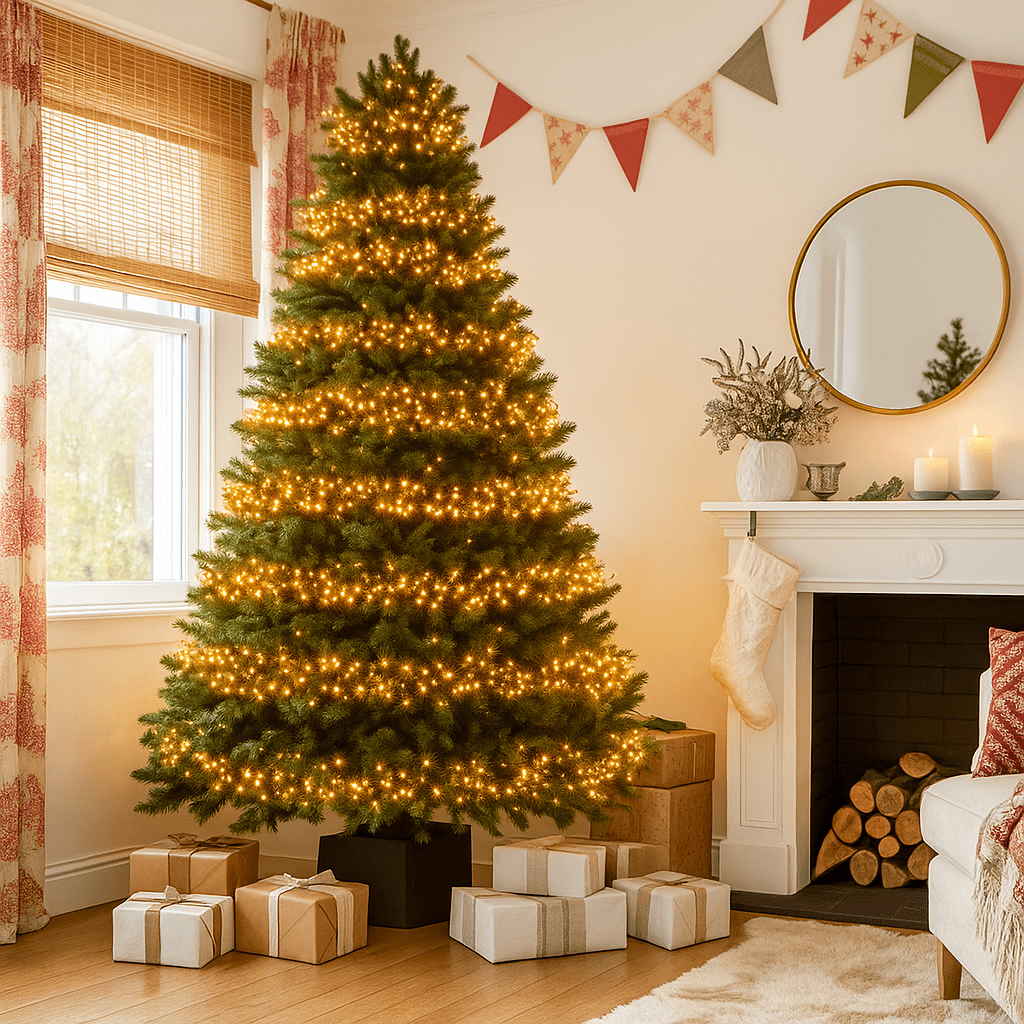 Lights  -  3000 Multifunctional Cluster Christmas Tree Lights - Warm White  -  60369765