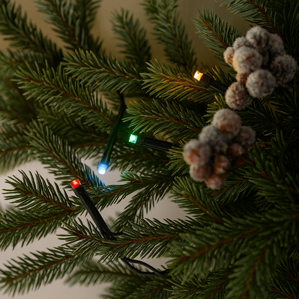 Lights  -  100 Battery Powered Timer String Lights - Multicolour  -  60369769