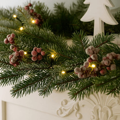 Christmas  -  200 Battery Powered Timer String Lights - Warm White  -  60487859