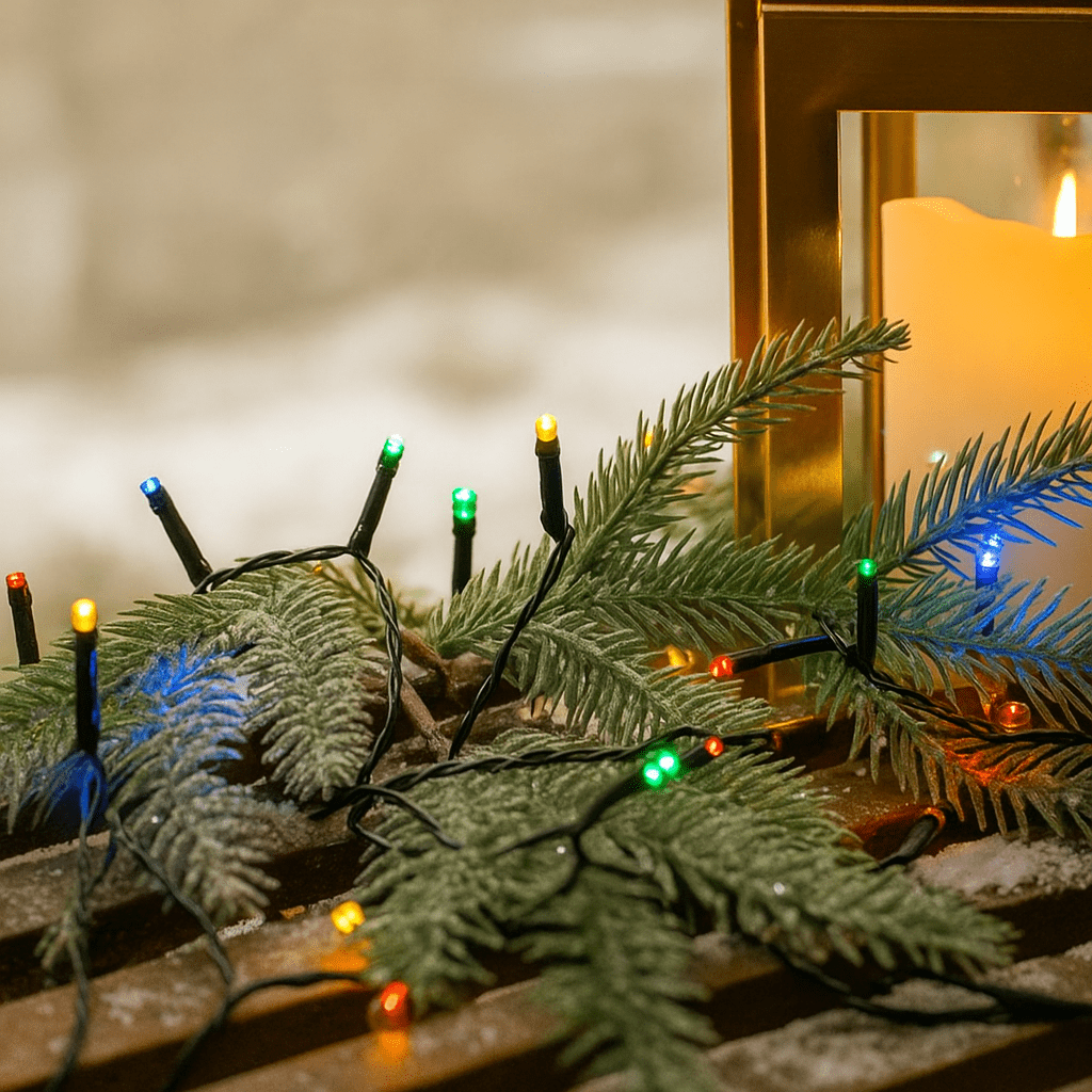 Christmas  -  200 Battery Powered Timer Strong Lights - Multicolour  -  60487860