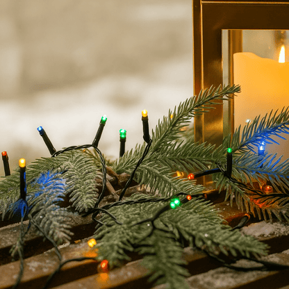 Christmas  -  200 Battery Powered Timer Strong Lights - Multicolour  -  60487860