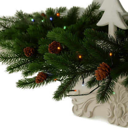 Christmas  -  200 Battery Powered Timer Strong Lights - Multicolour  -  60487860