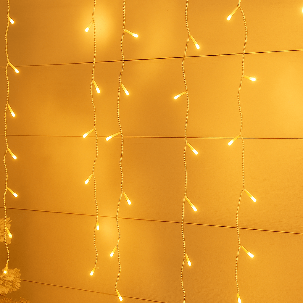 Lights  -  360 Snow Icicle Christmas Lights - Warm White  -  60369775