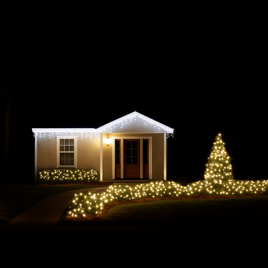 Lights  -  360 Snow Icicle Christmas Lights - White  -  60369776