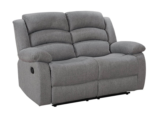 Outlet Sofas  -  Oliver 2 Seater Recliner Sofa - Grey  -  60418173