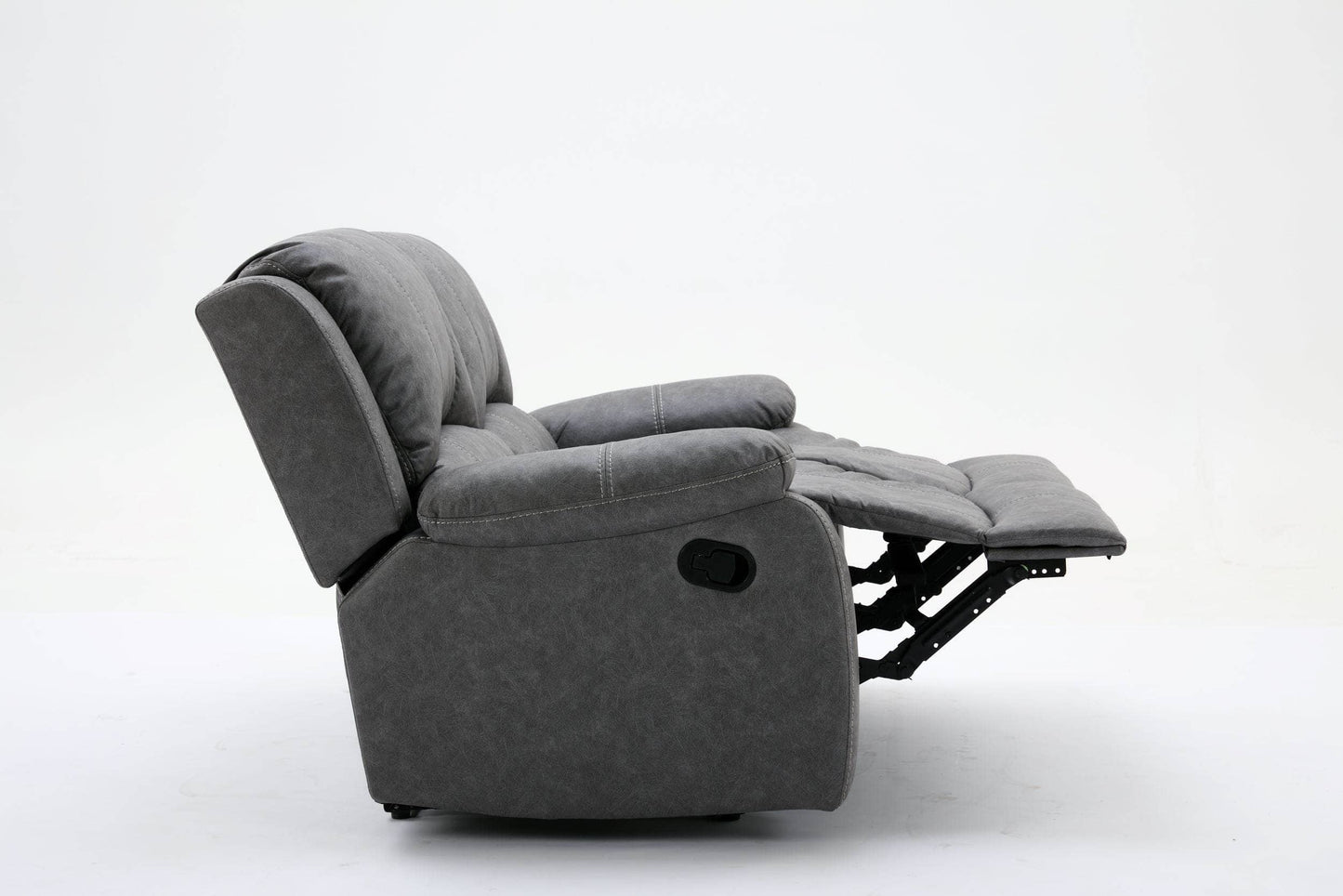 Outlet Sofas  -  Outlet Vivo Manual Recliner 2 Seat Sofa - Grey  -  60418176