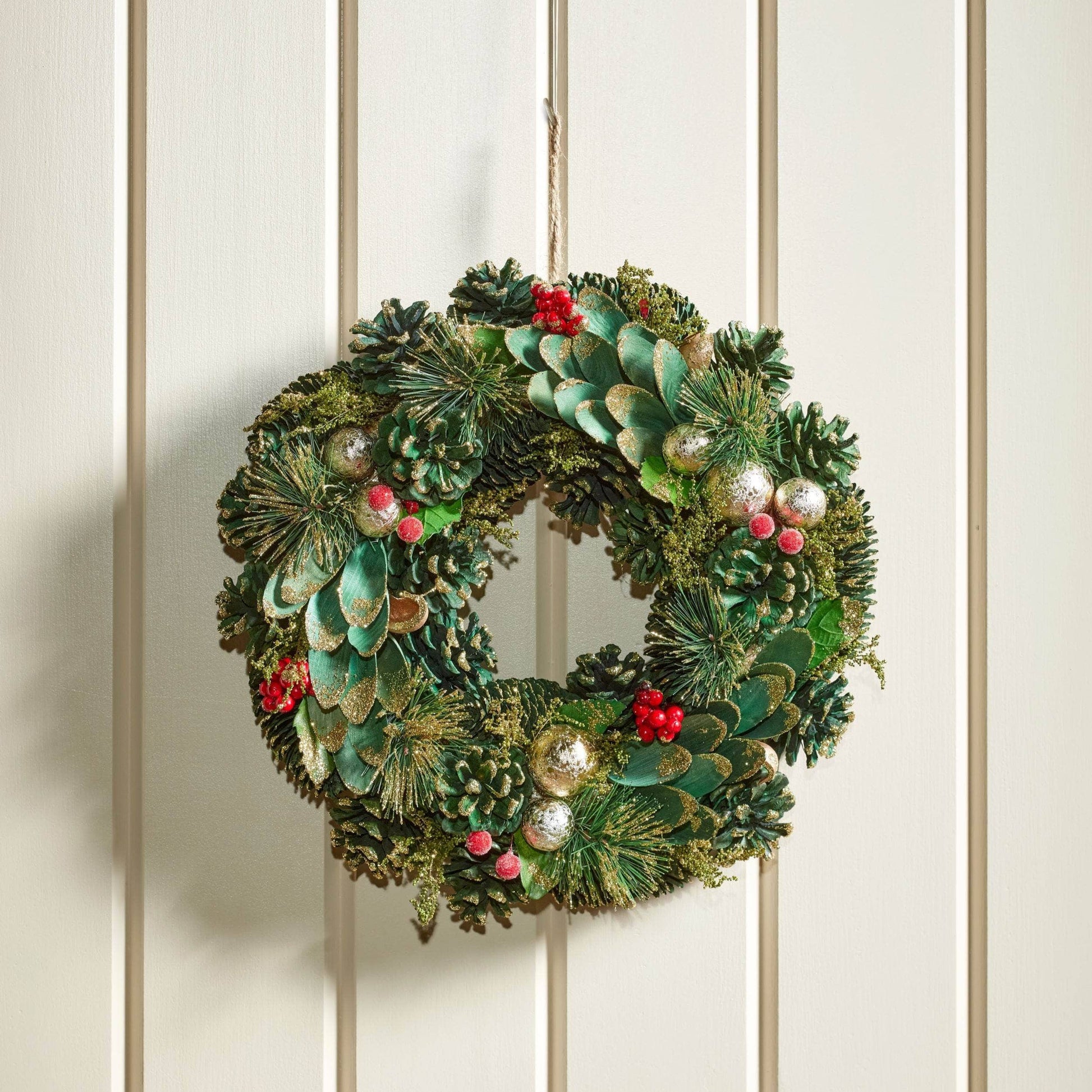 Christmas  -  Bauble Pine Wreath - 50cm  -  60418226