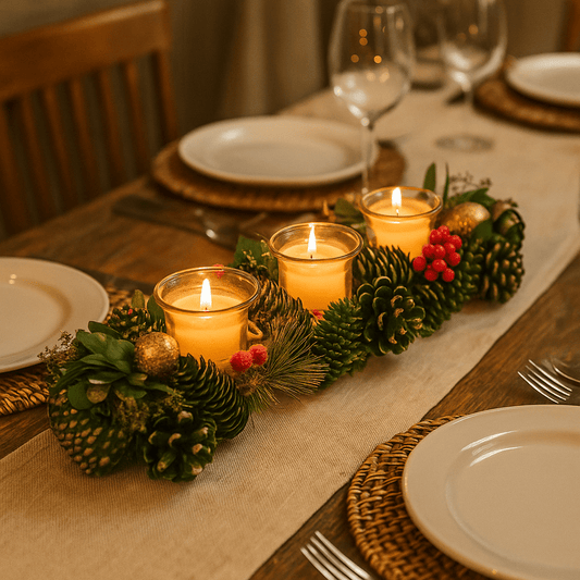 Christmas  -  BaublePine Trio Candle Holder  -  60418230