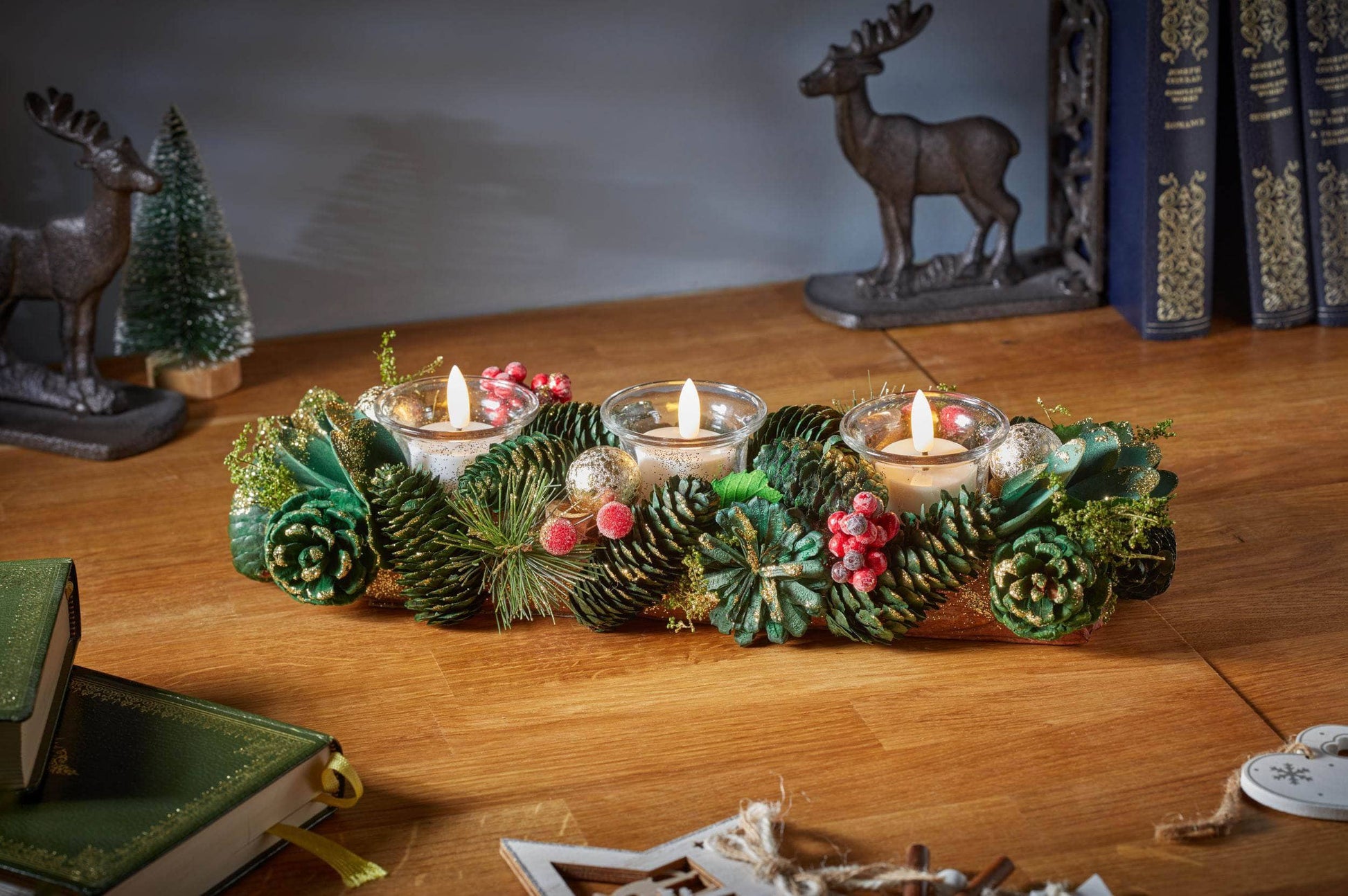 Christmas  -  BaublePine Trio Candle Holder  -  60418230