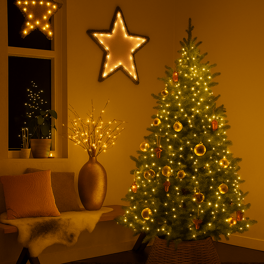 Christmas  -  Micro LED Tree Bunch Tree Lights - Warm White  -  60450742