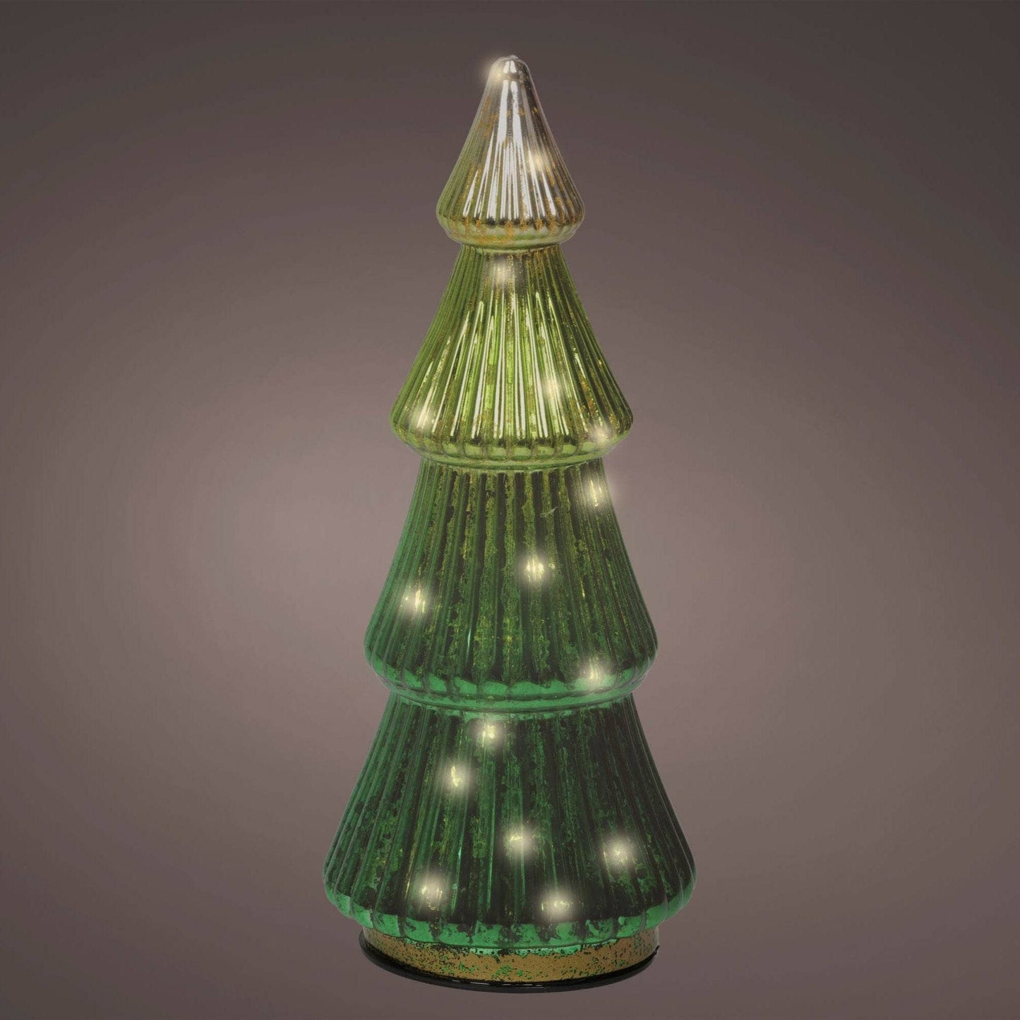 Christmas  -  Micro LED Glass Tree - Green  -  60450747