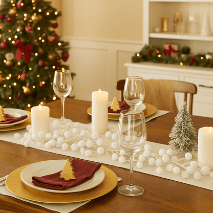 Christmas  -  White Snow Garland  -  60450751